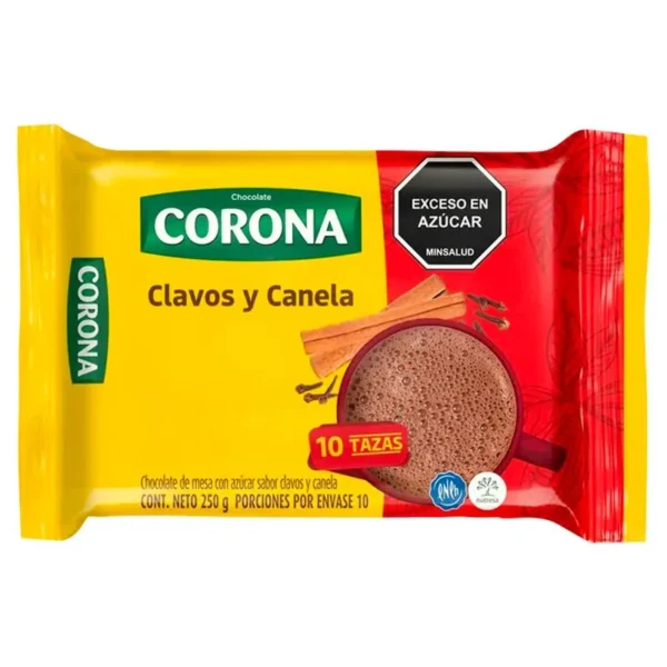 Chocolate Corona 250g Cravo e Canela